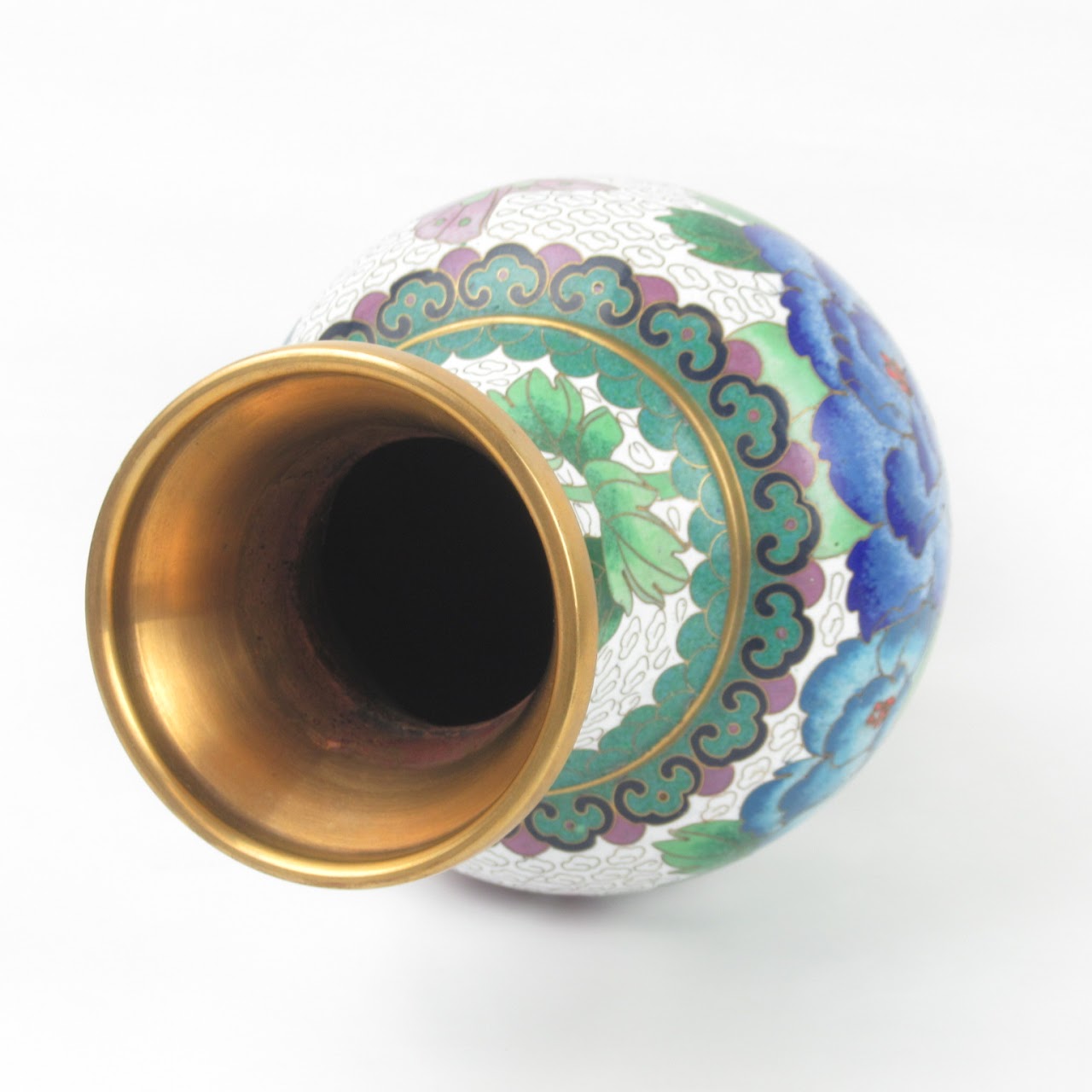 Jingfa Cloisonné Footed Vase