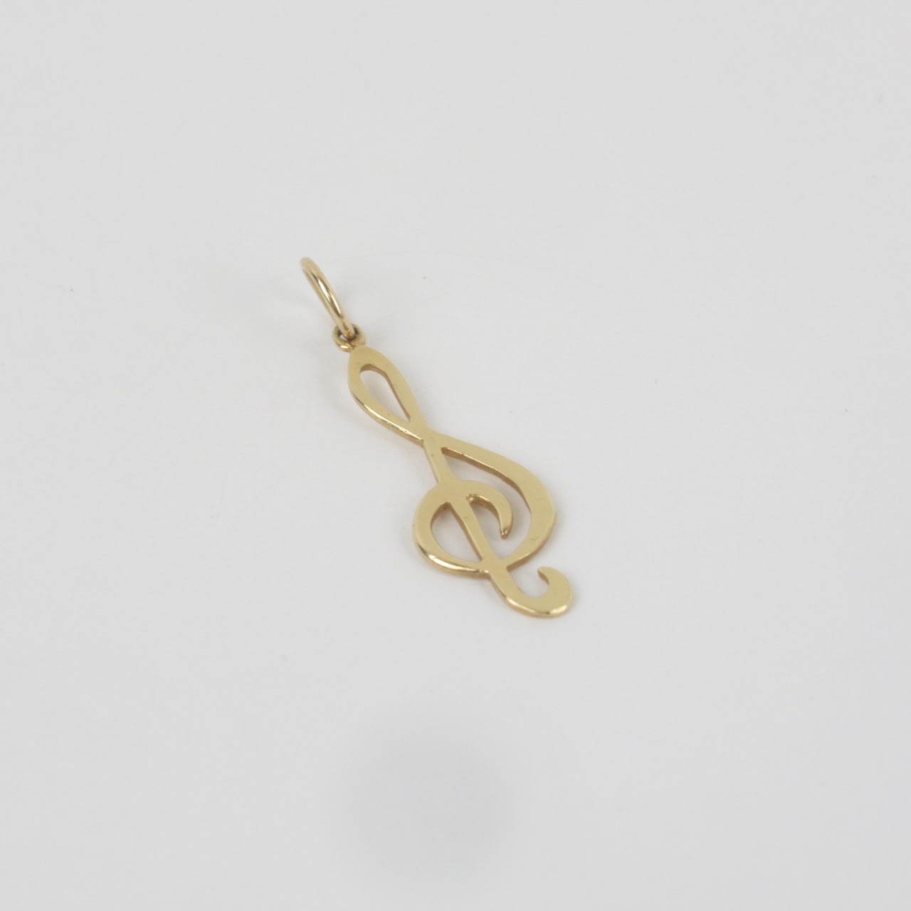 14K Gold Treble Clef Charm