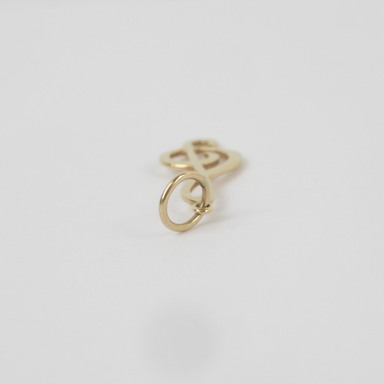 14K Gold Treble Clef Charm