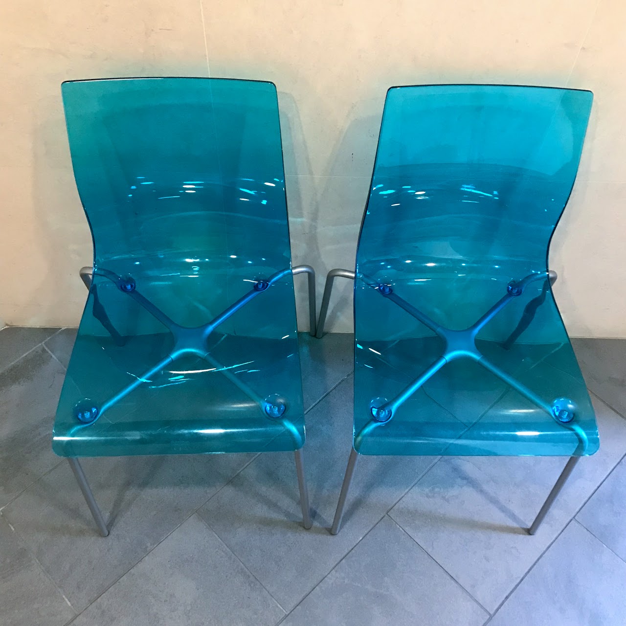 Domitalia Gel-B Stacking Side Chair Pair