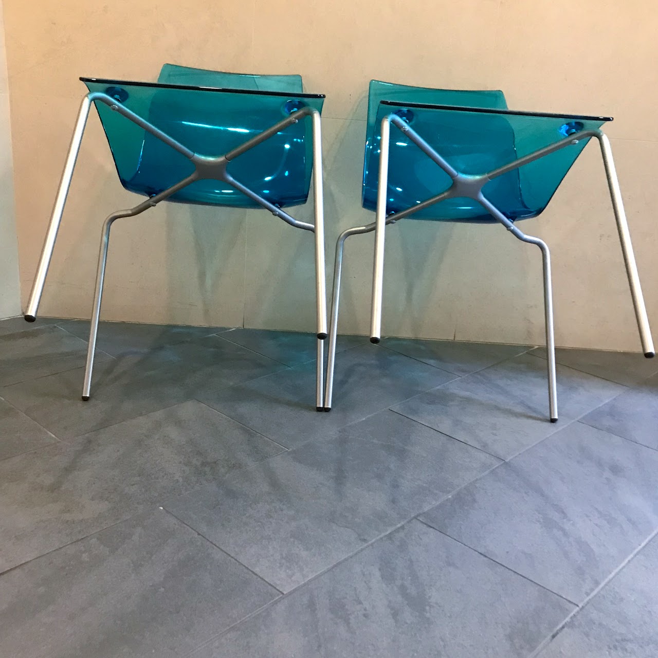 Domitalia Gel-B Stacking Side Chair Pair