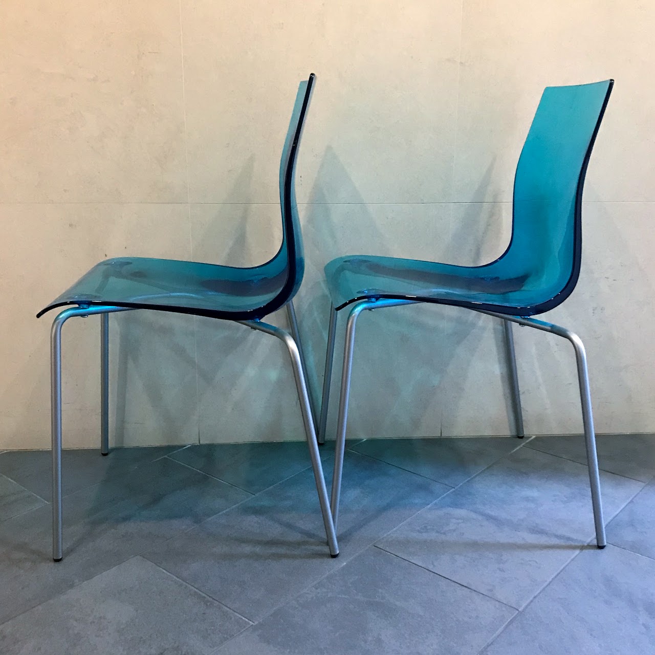 Domitalia Gel-B Stacking Side Chair Pair