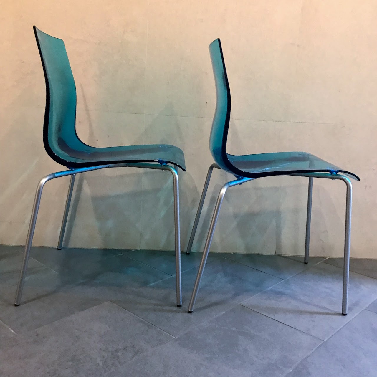 Domitalia Gel-B Stacking Side Chair Pair