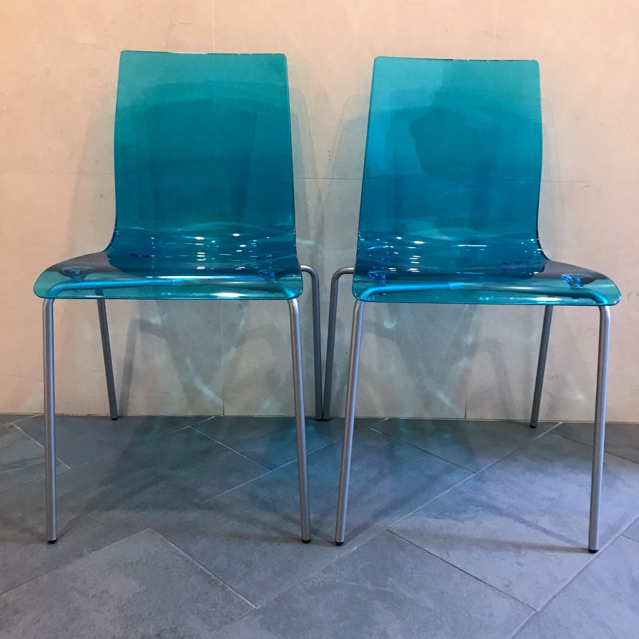 Domitalia Gel-B Stacking Side Chair Pair