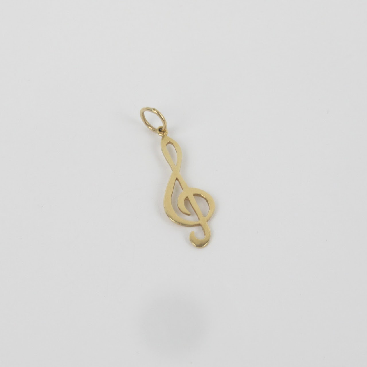 14K Gold Treble Clef Charm