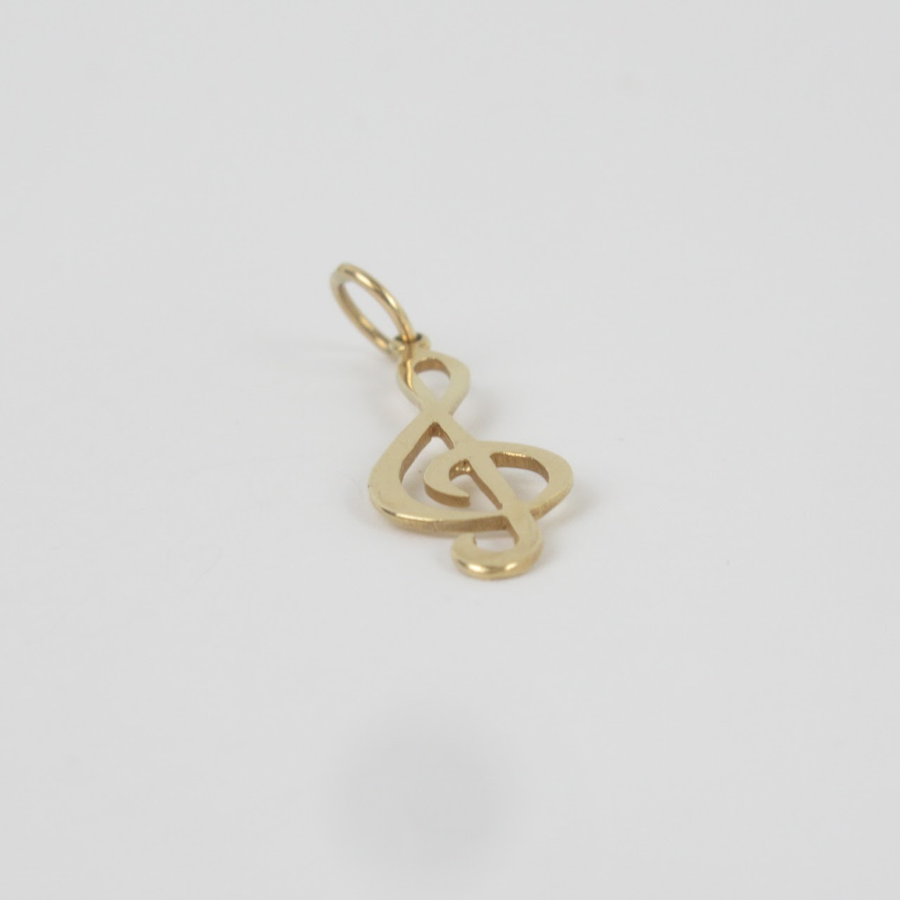 14K Gold Treble Clef Charm