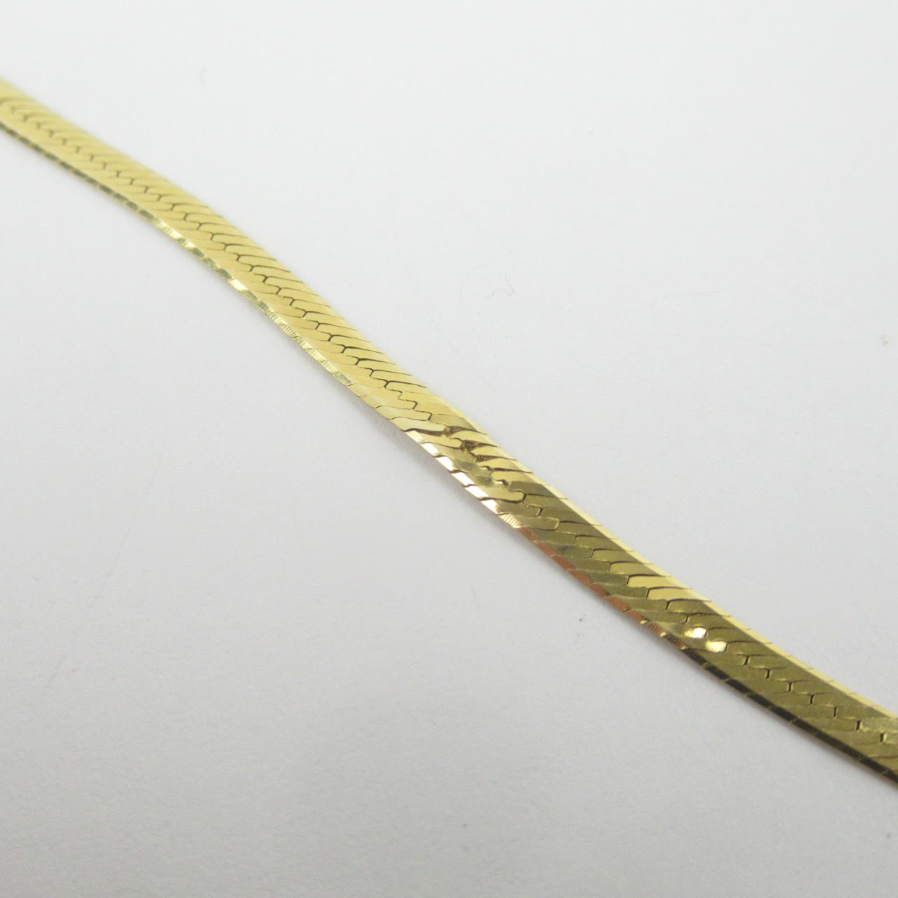 14K Gold Flat Herringbone Chain