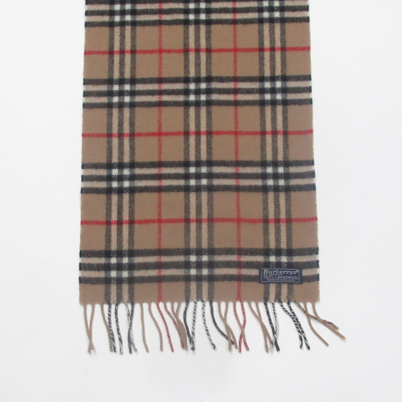 Burberry Plaid Lambswool Scarf 