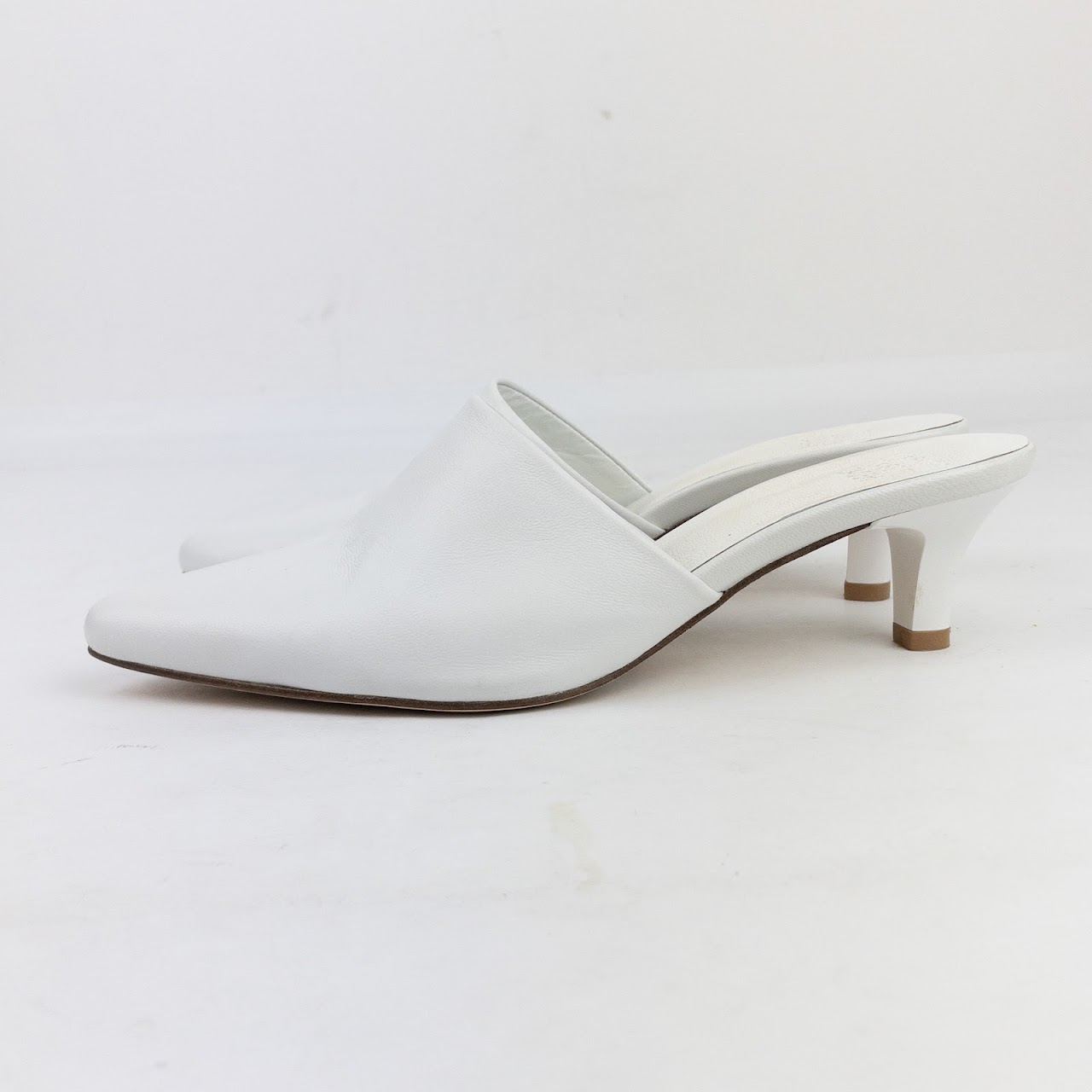 Maryam Nassir Zadeh White Calf Andrea Mule