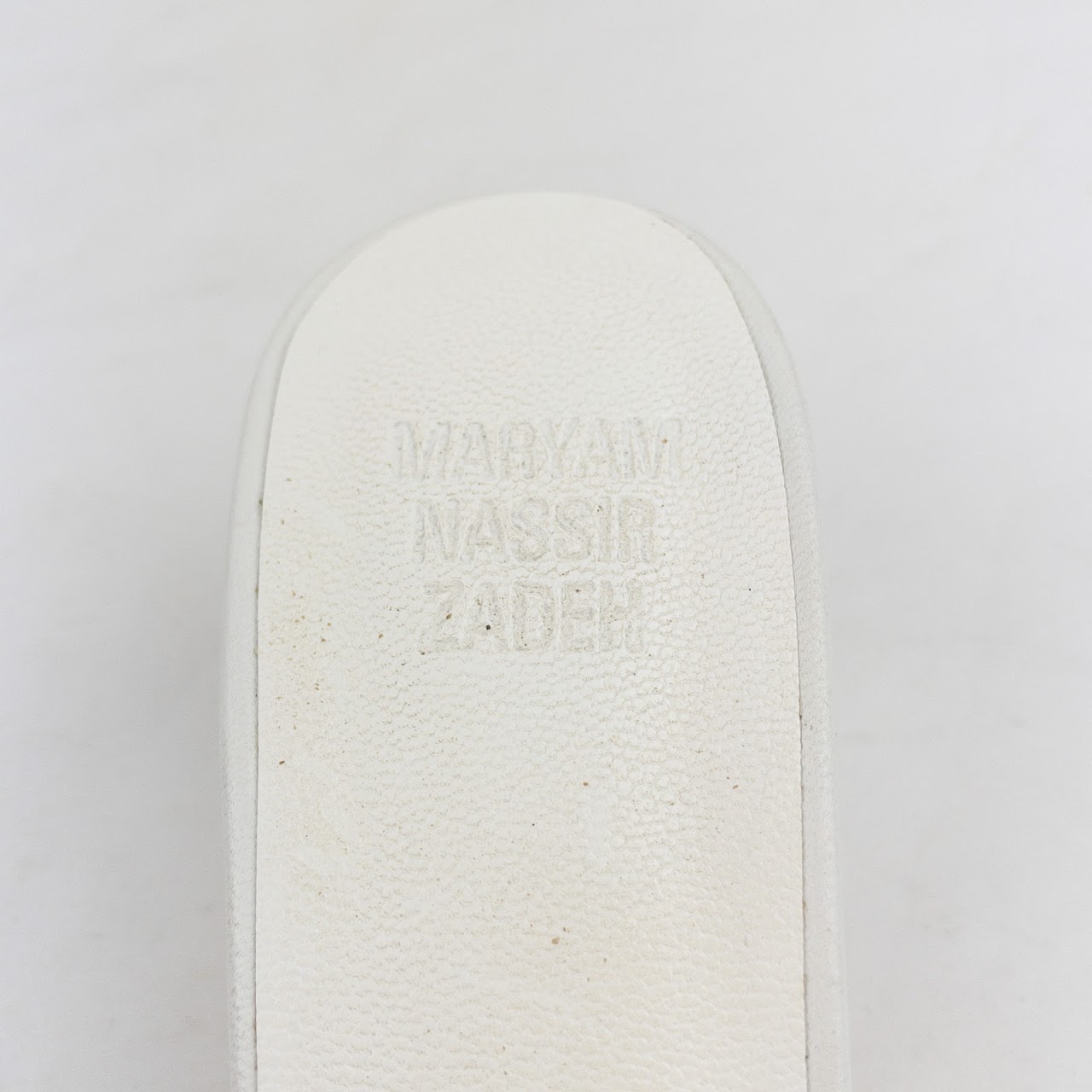 Maryam Nassir Zadeh White Calf Andrea Mule