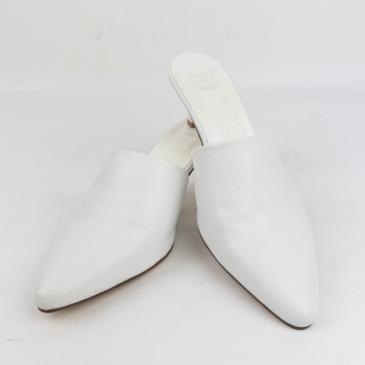 Maryam Nassir Zadeh White Calf Andrea Mule