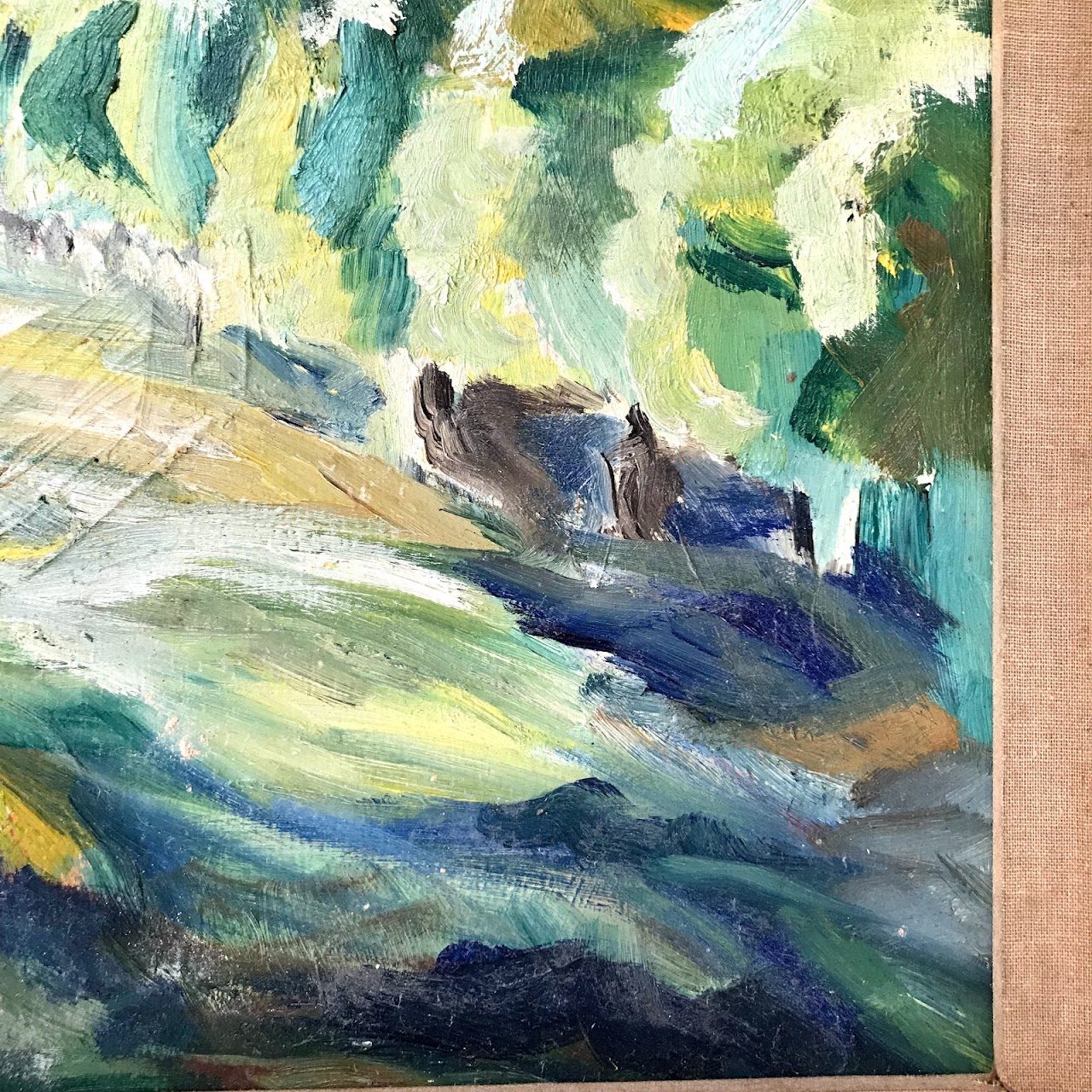 R. Cook Signed Landscape Oil Painting