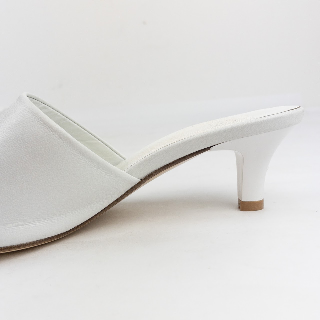 Maryam Nassir Zadeh White Calf Andrea Mule