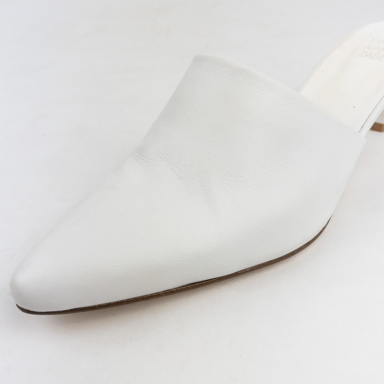 Maryam Nassir Zadeh White Calf Andrea Mule