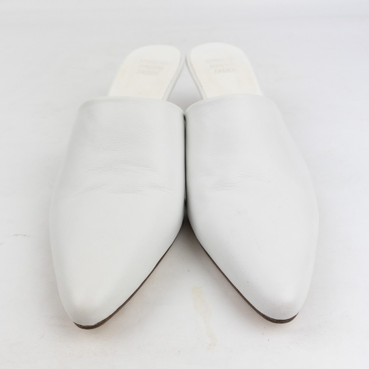 Maryam Nassir Zadeh White Calf Andrea Mule