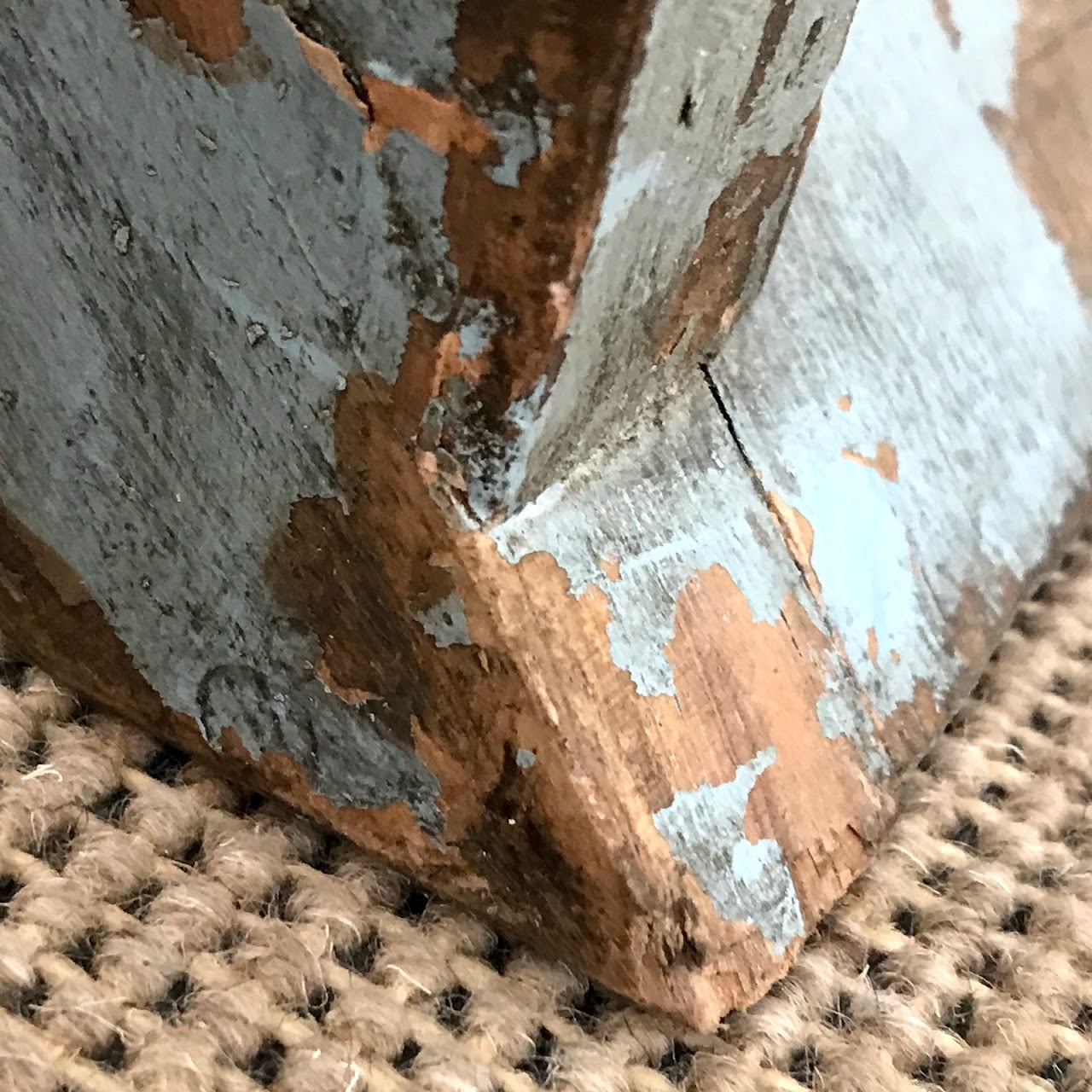 Distressed Staircase Accent Table