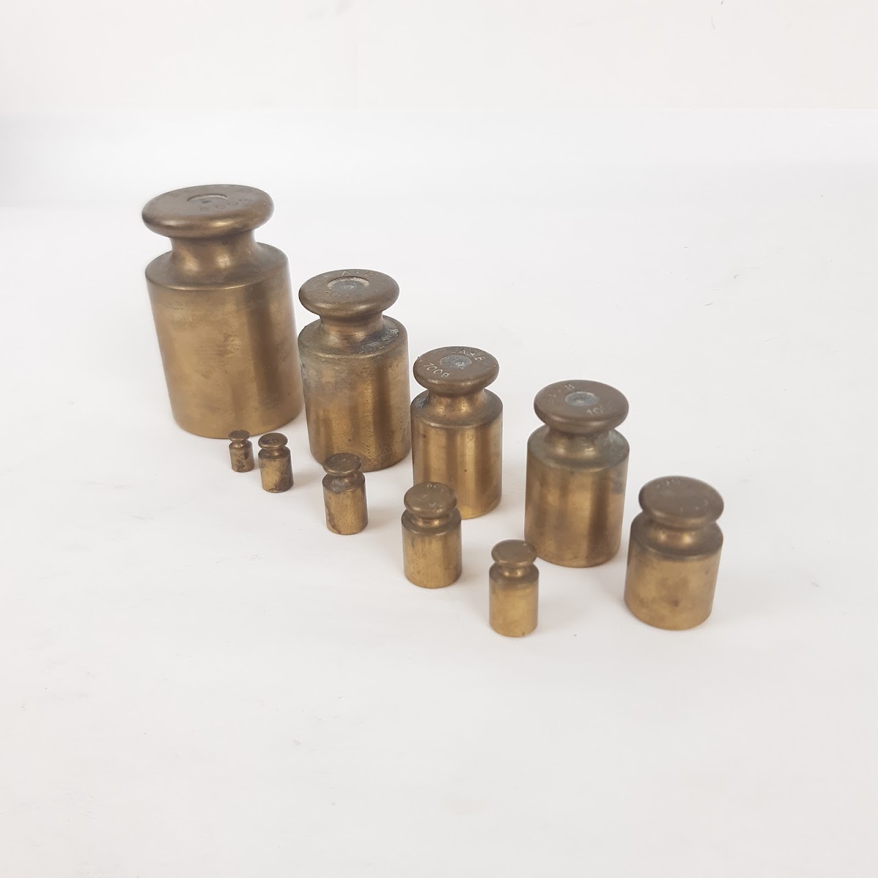 Brass Vintage Balance Weight Set