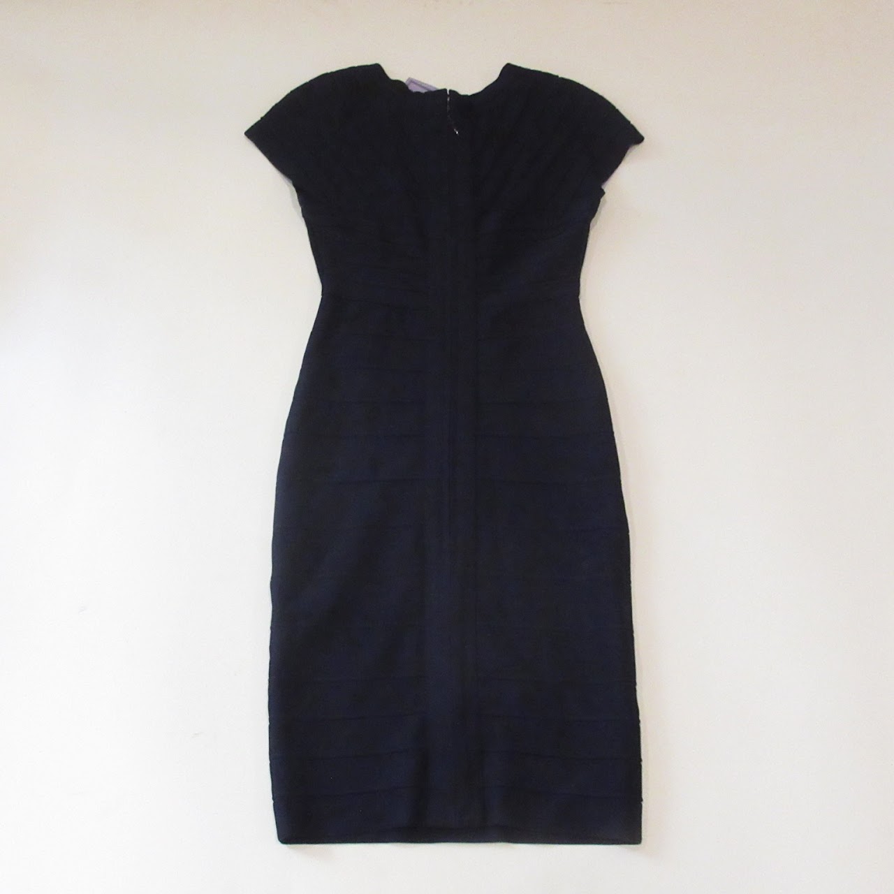 Herve Leger Navy Blue Bandage Dress