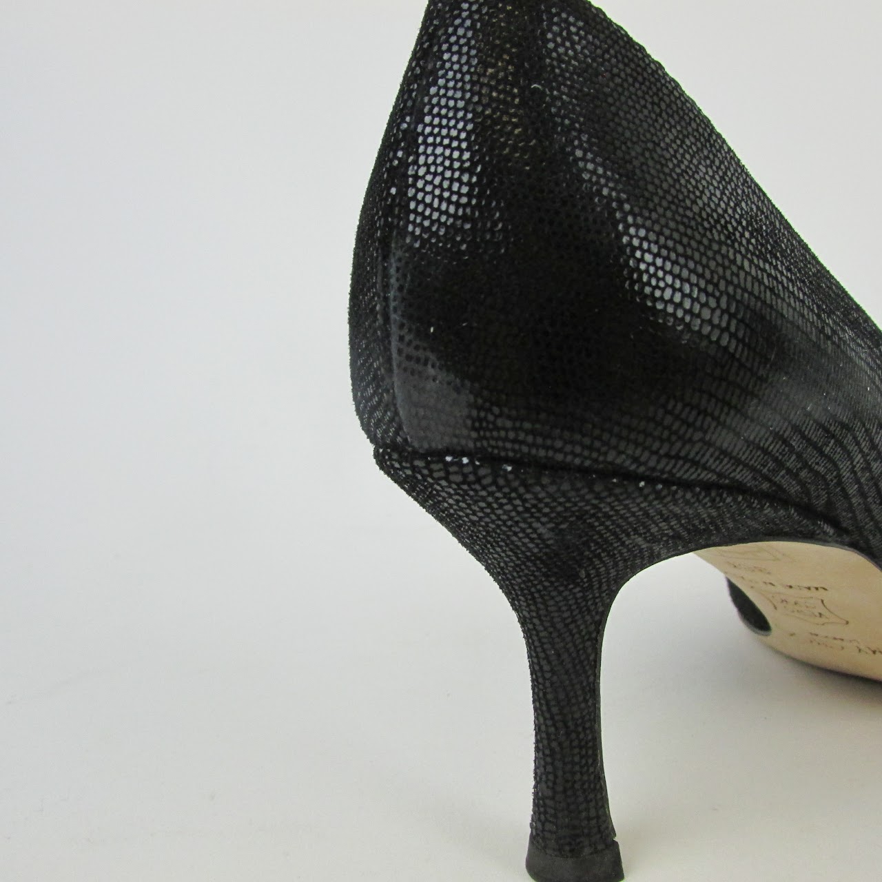 Jimmy Choo Lizard Embossed Leather Heels