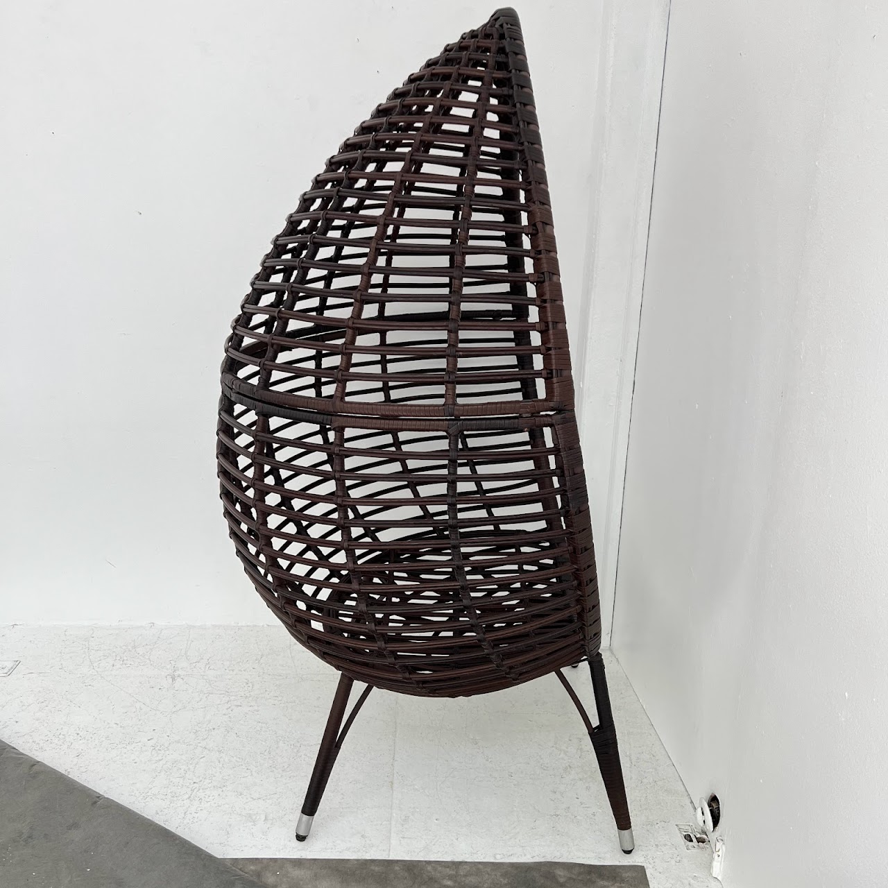 Patio Rattan Teardrop Lounge Chair