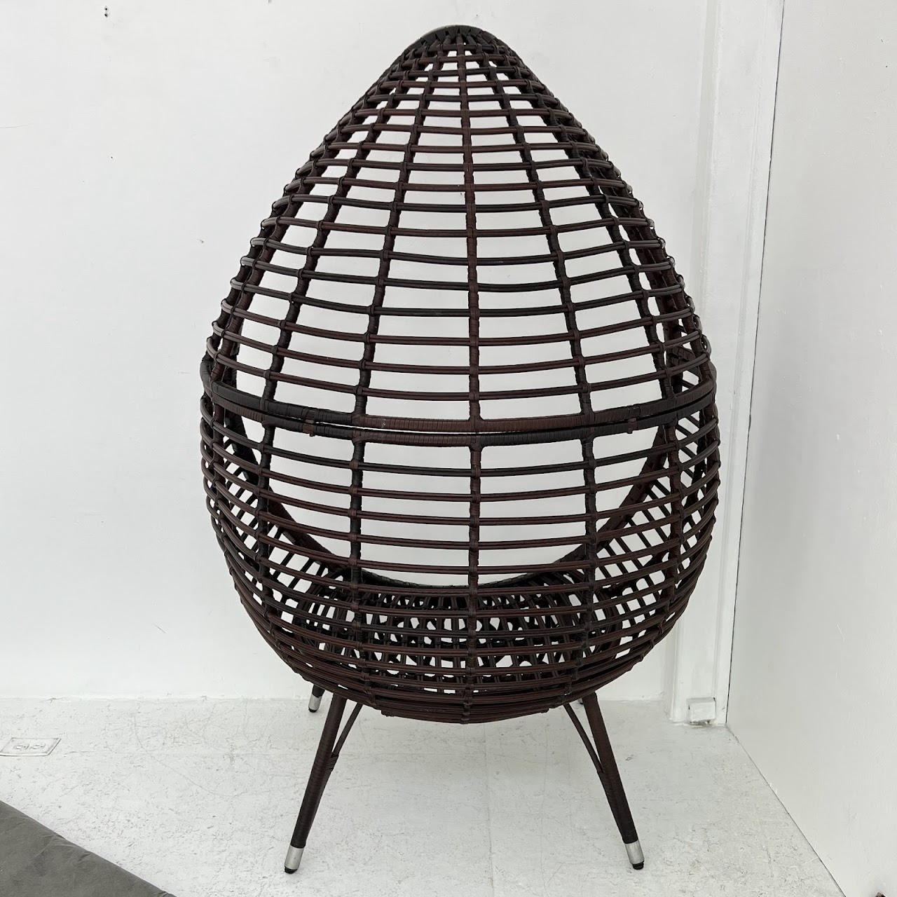 Patio Rattan Teardrop Lounge Chair