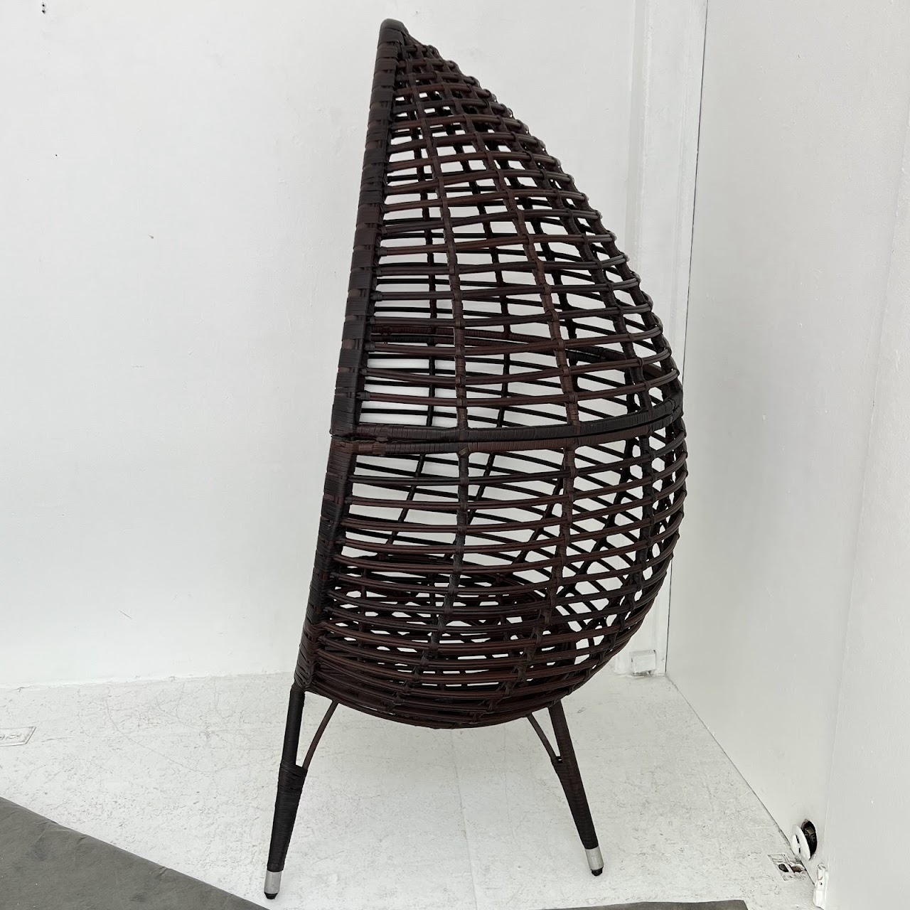 Patio Rattan Teardrop Lounge Chair