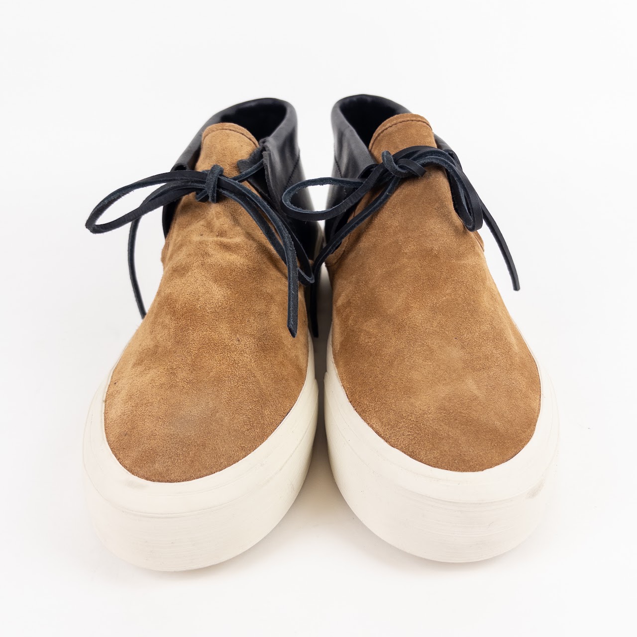 Maison Martin Margiela Leather And Suede Court Sneakers