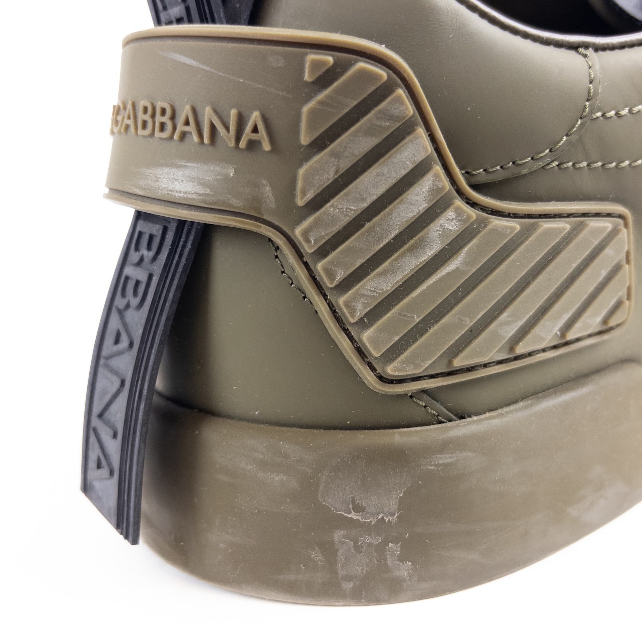 Dolce & Gabbana Portofino Leather Logo Sneakers