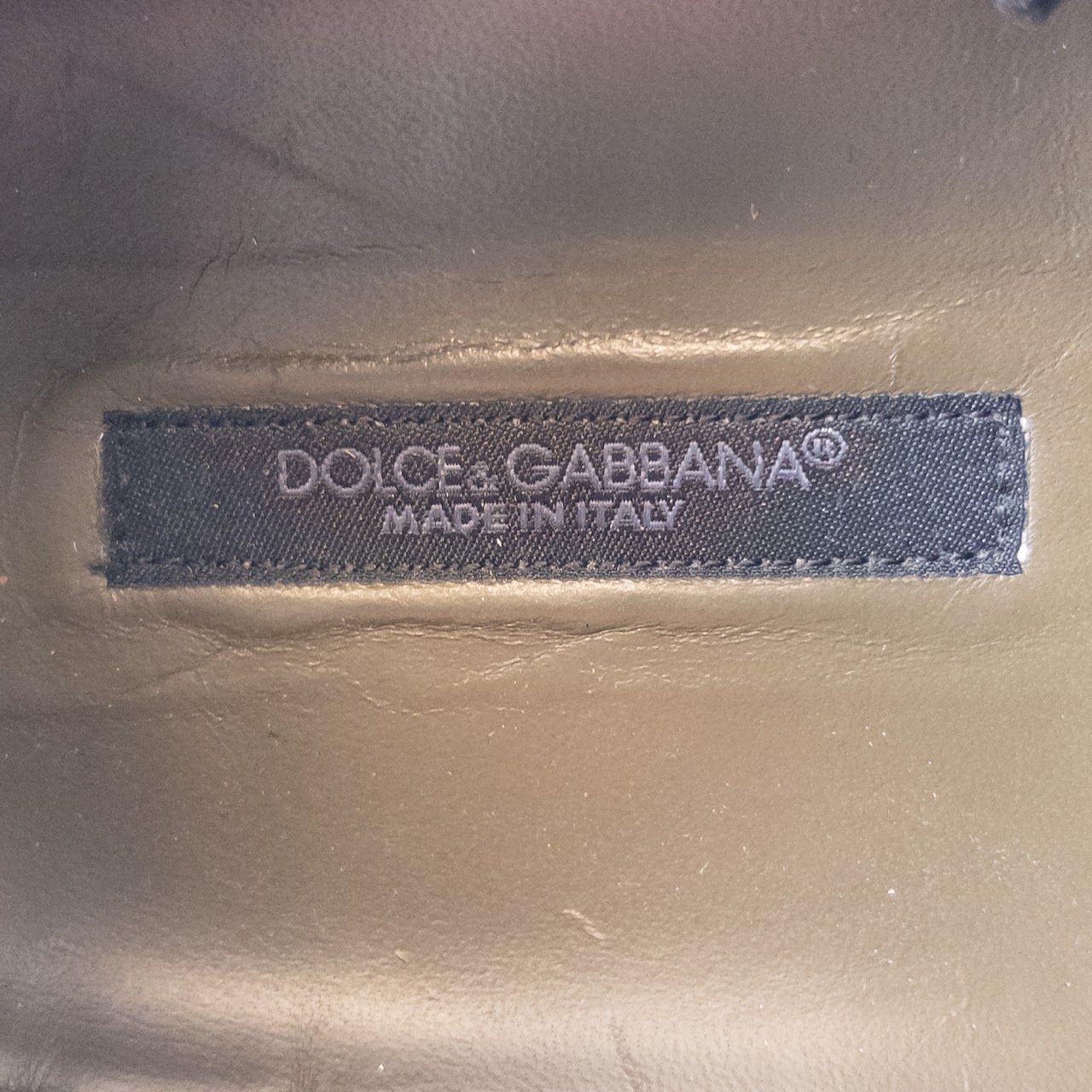 Dolce & Gabbana Portofino Leather Logo Sneakers