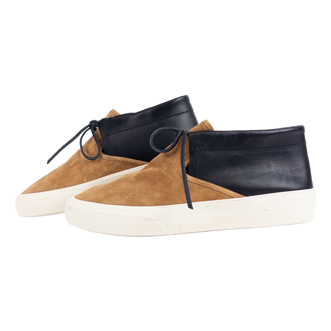 Maison Martin Margiela Leather And Suede Court Sneakers