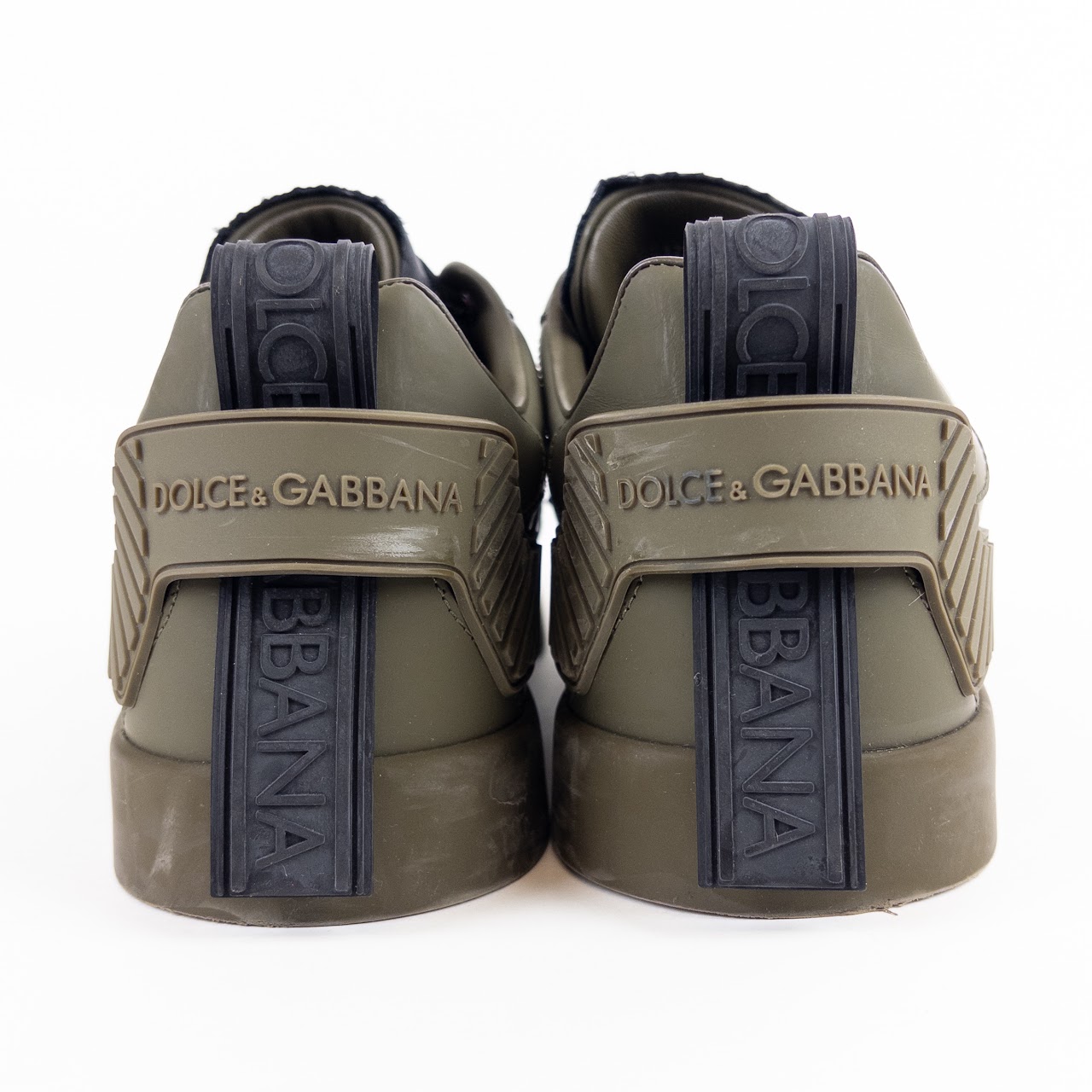 Dolce & Gabbana Portofino Leather Logo Sneakers