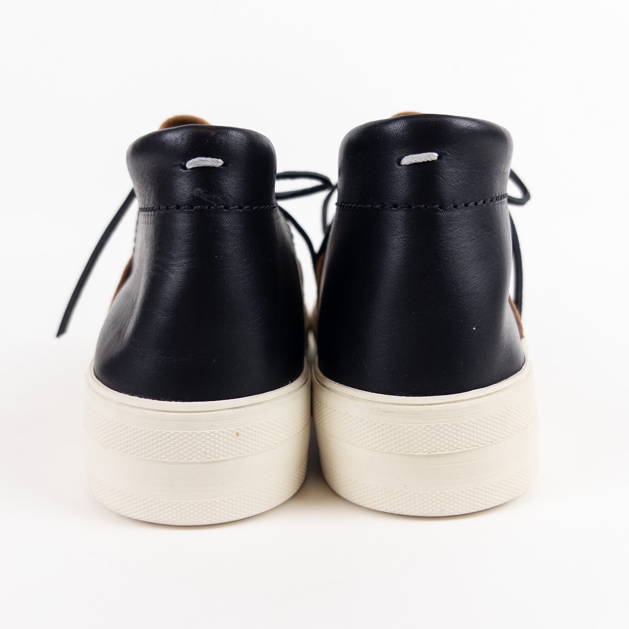 Maison Martin Margiela Leather And Suede Court Sneakers