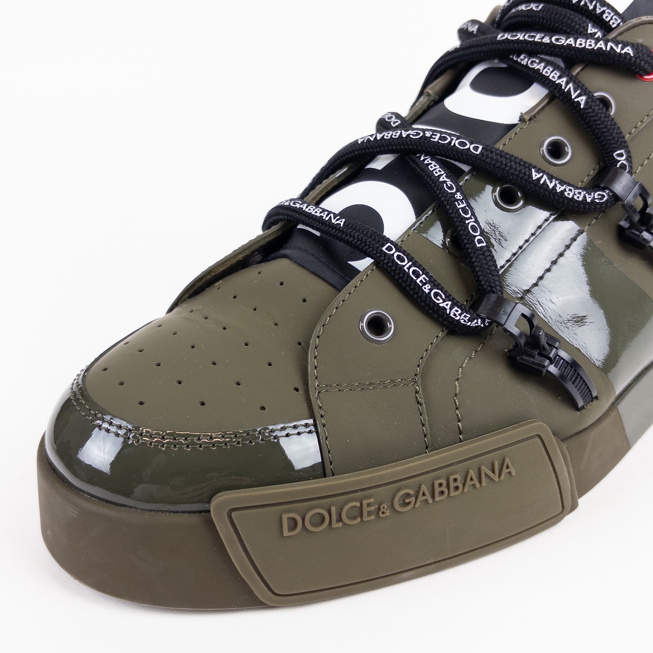 Dolce & Gabbana Portofino Leather Logo Sneakers