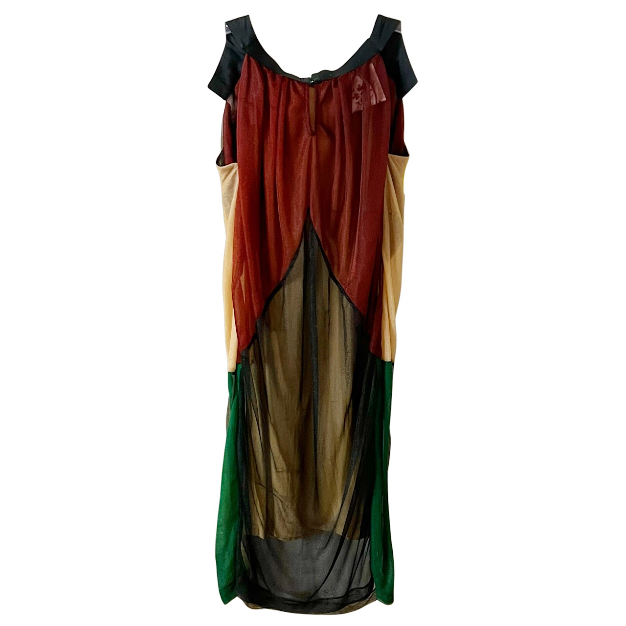 Toga Archives Metallic Mesh Slip Dress