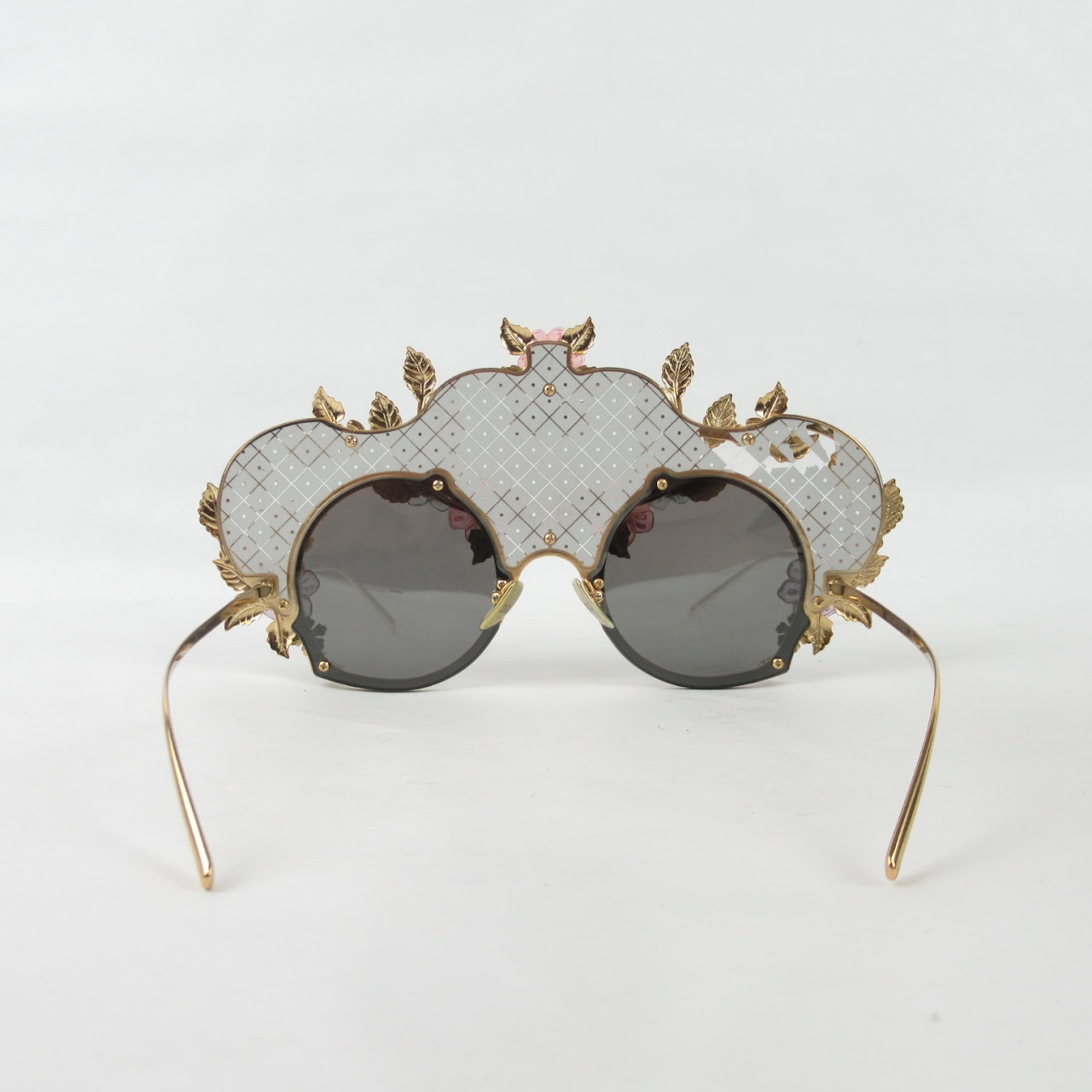 Dolce & Gabbana Gold Floral Sunglasses