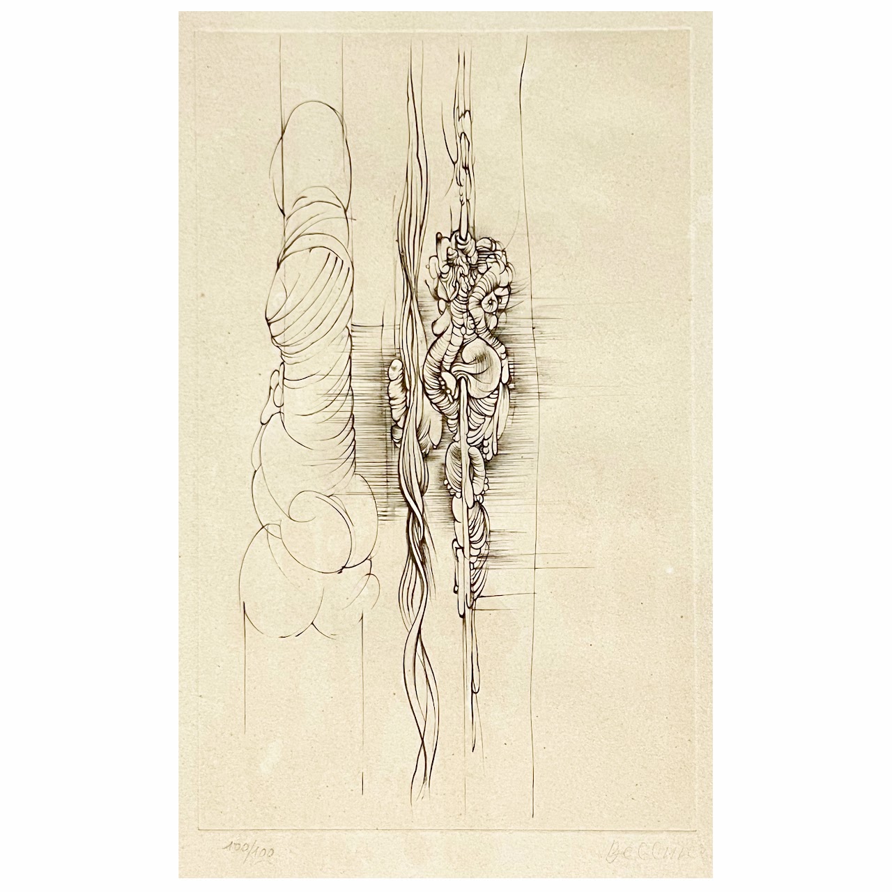 Hans Bellmer Signed Etching