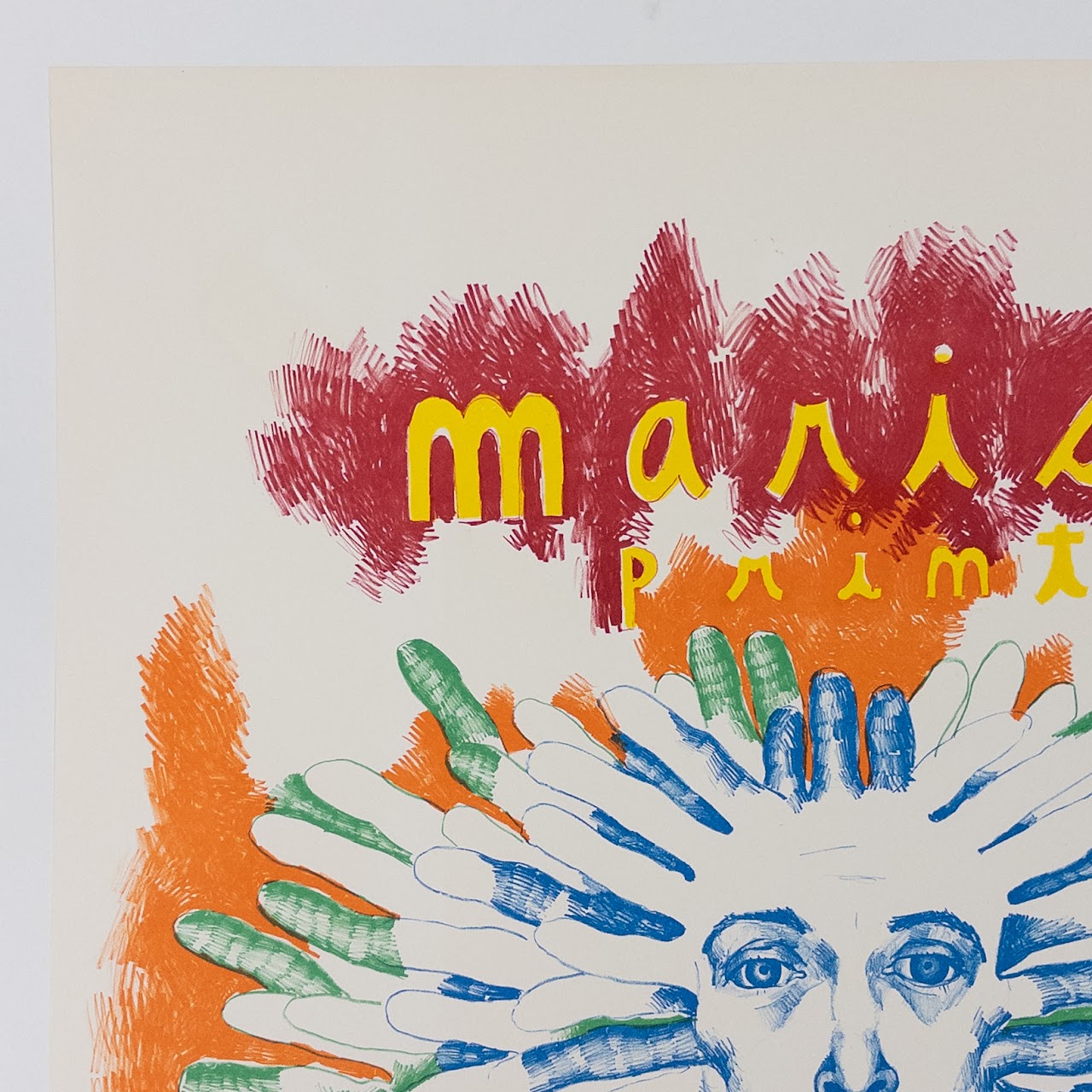 Marisol Escobar Prints Off-Set Lithograph Poster for the New York Cultural Center 1973