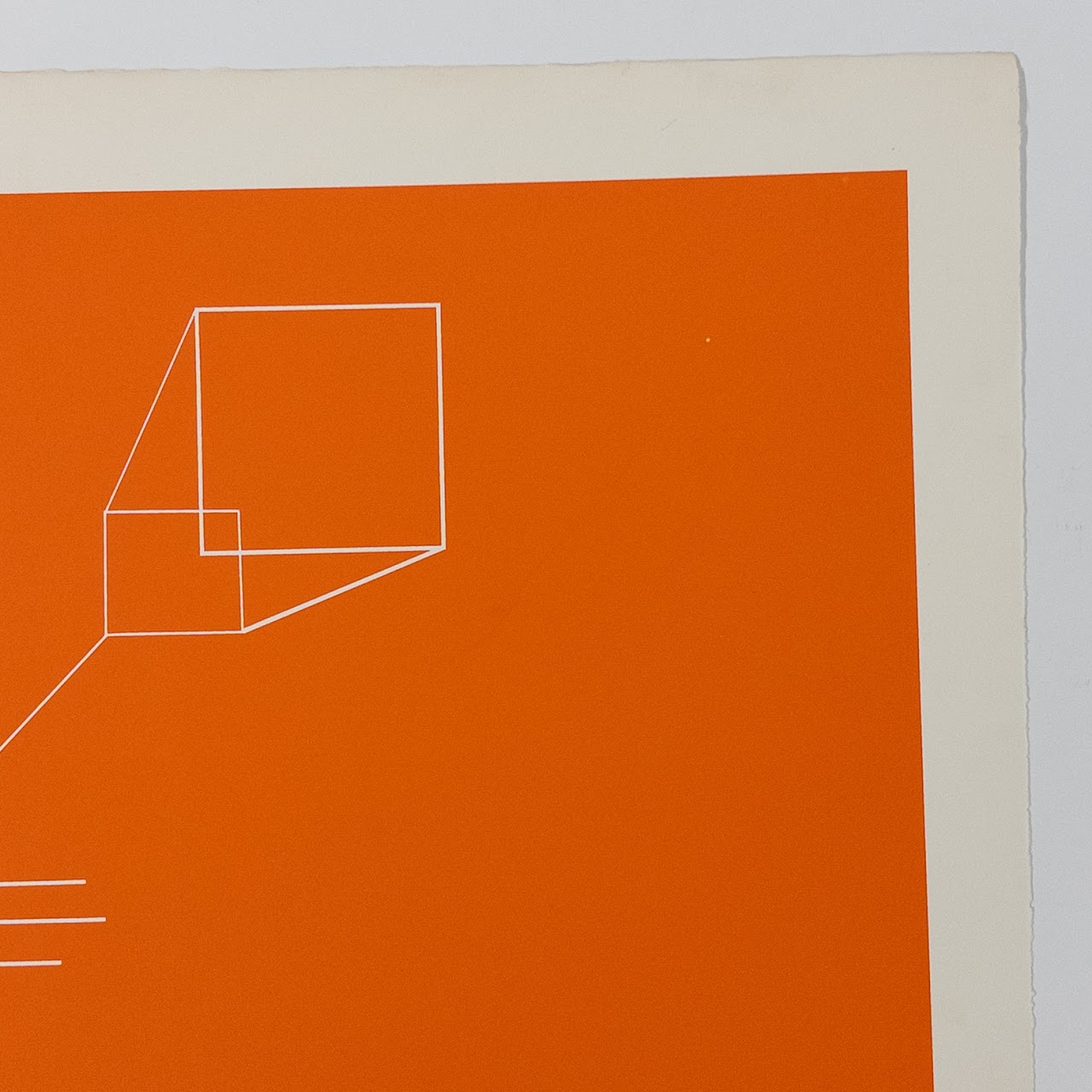 Signed Geometric Study Lithograph