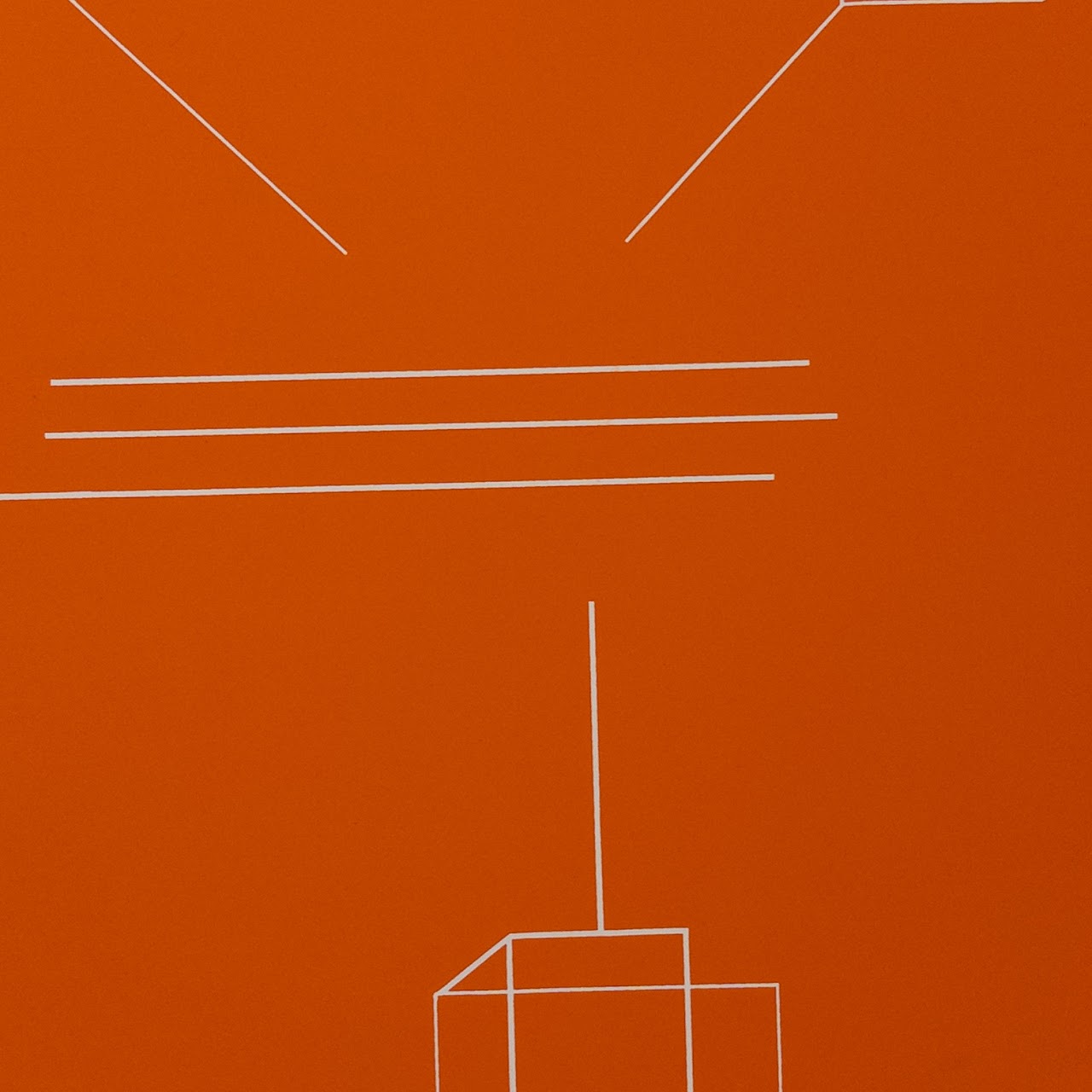 Signed Geometric Study Lithograph