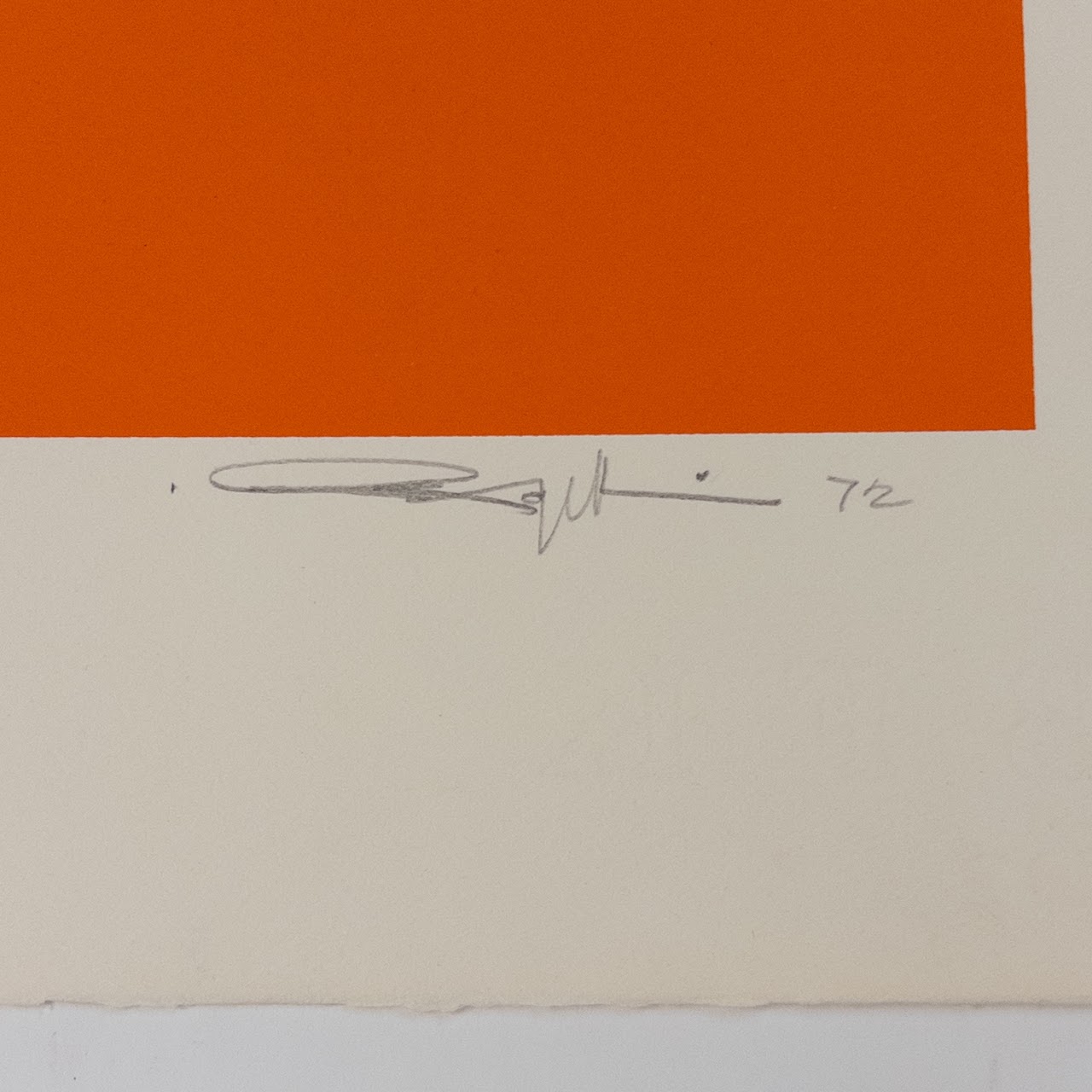 Signed Geometric Study Lithograph