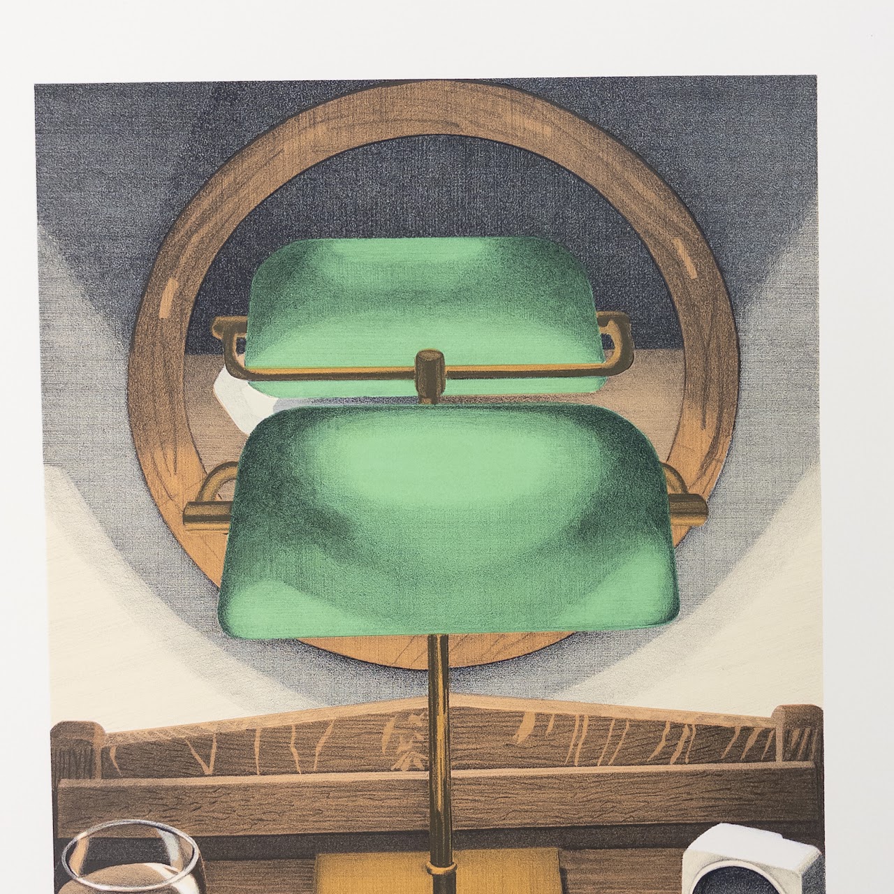 Leigh Behnke Signed 'Light Study with Mirror' Lithograph