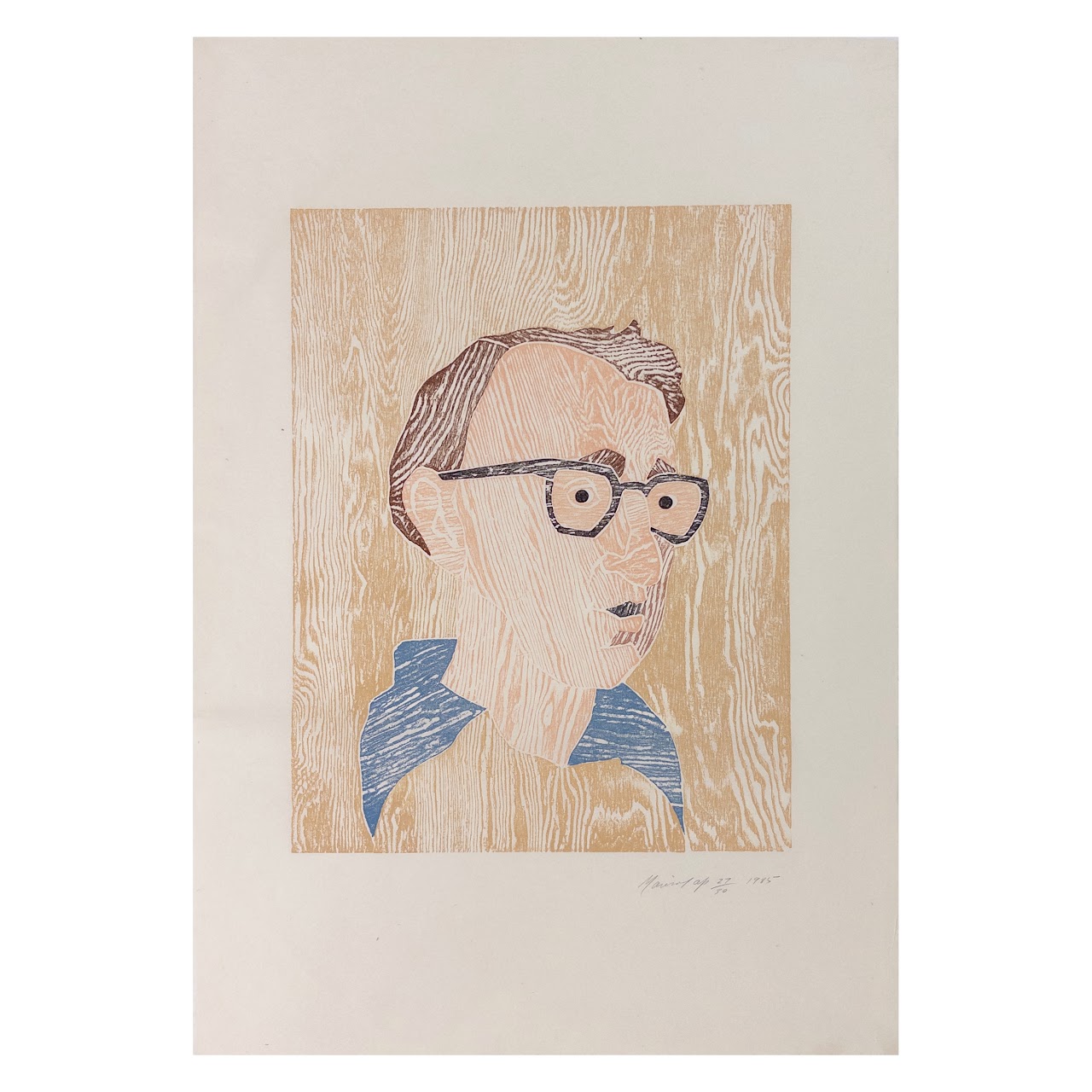 Marisol Escobar (Marisol) Signed Woody Allen Woodcut Etching