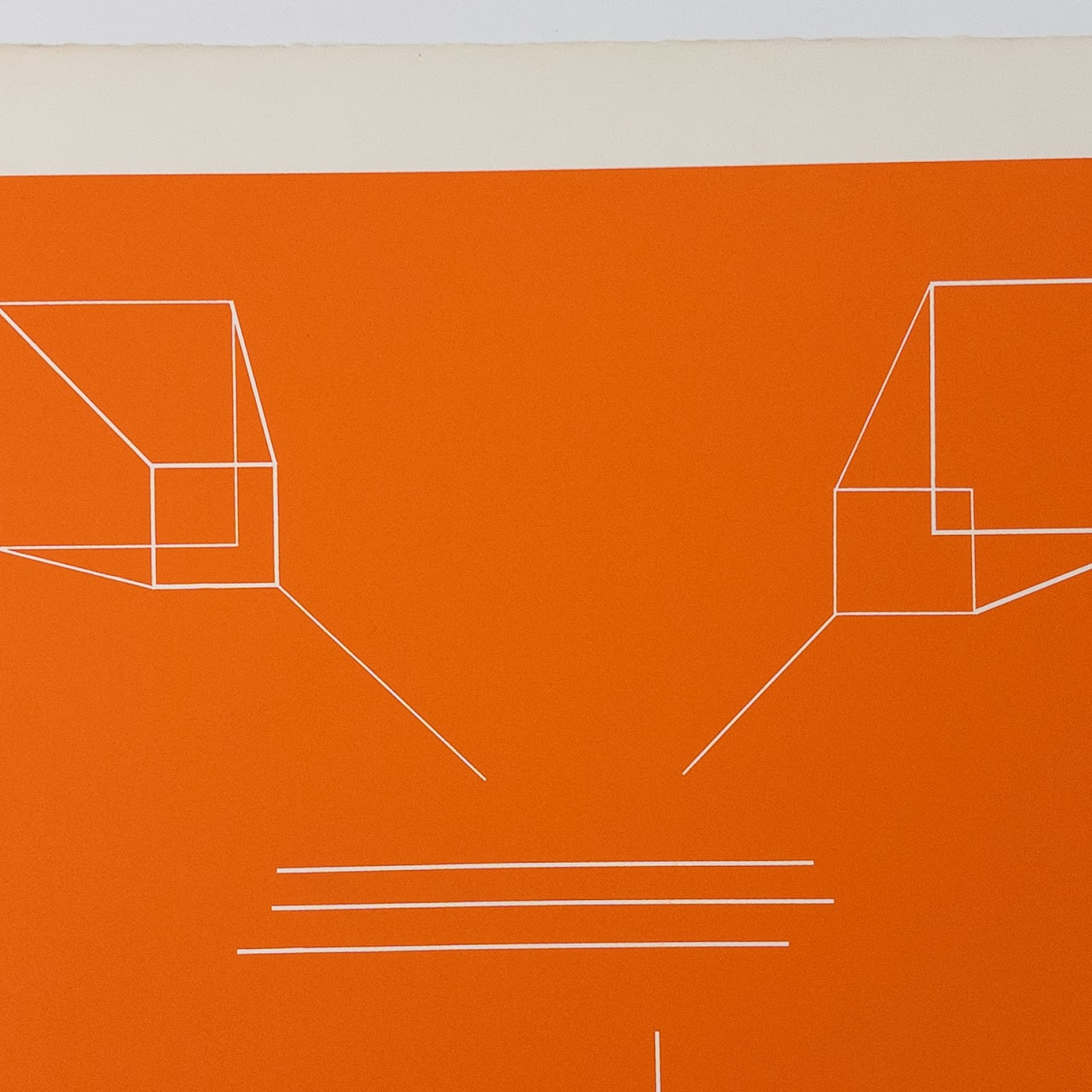 Signed Geometric Study Lithograph