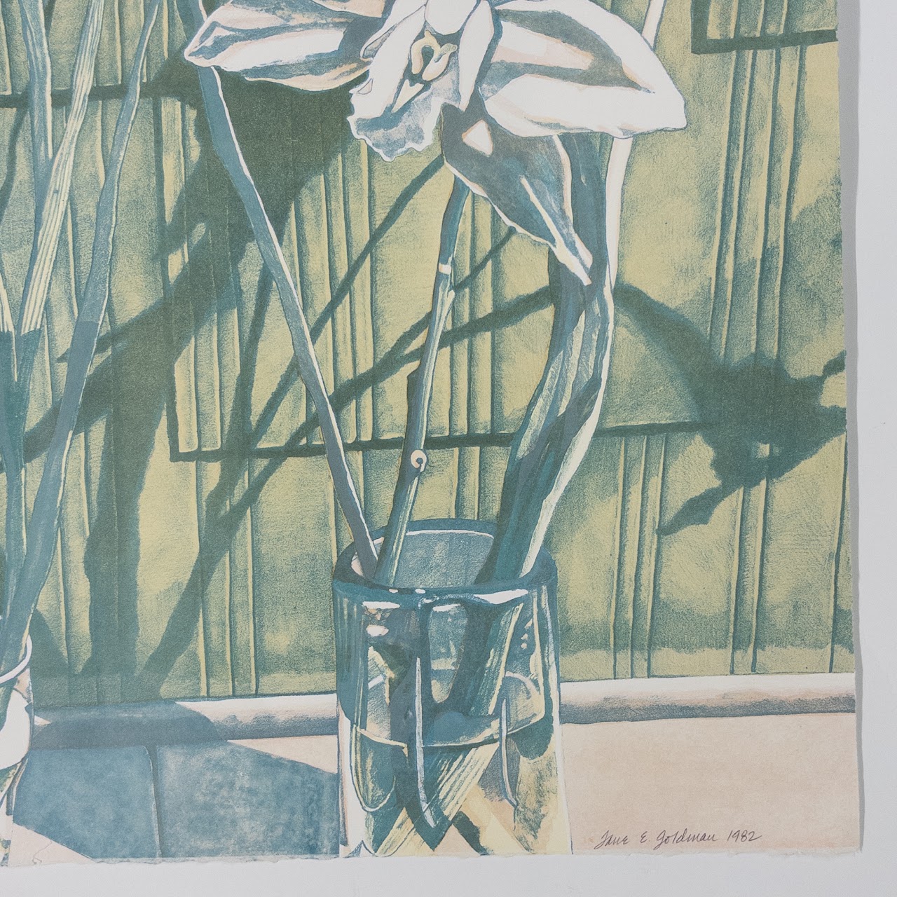 Jane E. Goldman 'Back Porch Reflections #5' Signed Lithograph