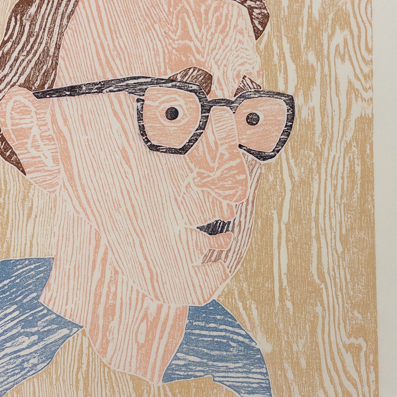 Marisol Escobar (Marisol) Signed Woody Allen Woodcut Etching #2 (29)