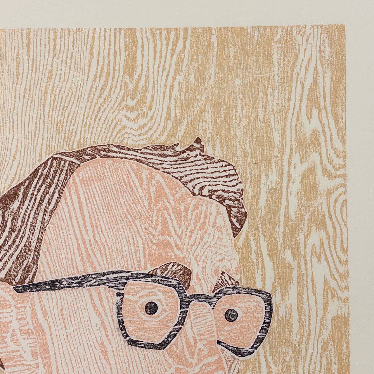 Marisol Escobar (Marisol) Signed Woody Allen Woodcut Etching #2 (29)