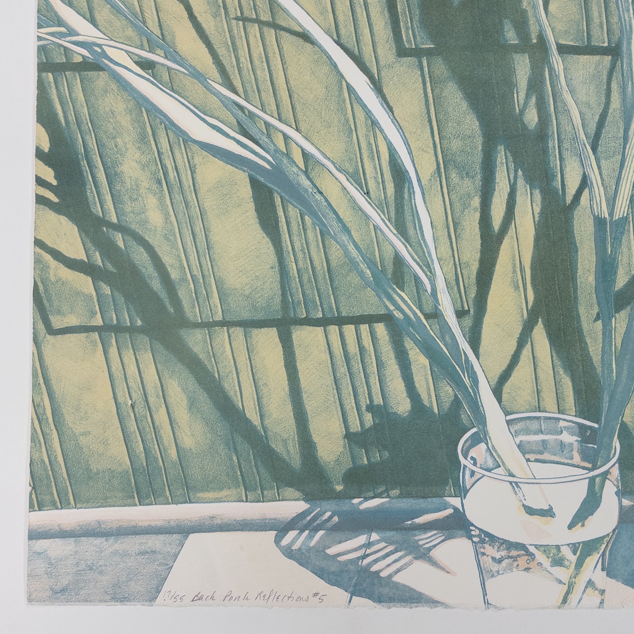 Jane E. Goldman 'Back Porch Reflections #5' Signed Lithograph