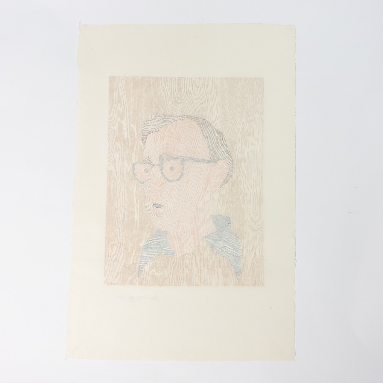 Marisol Escobar (Marisol) Signed Woody Allen Woodcut Etching #2 (29)