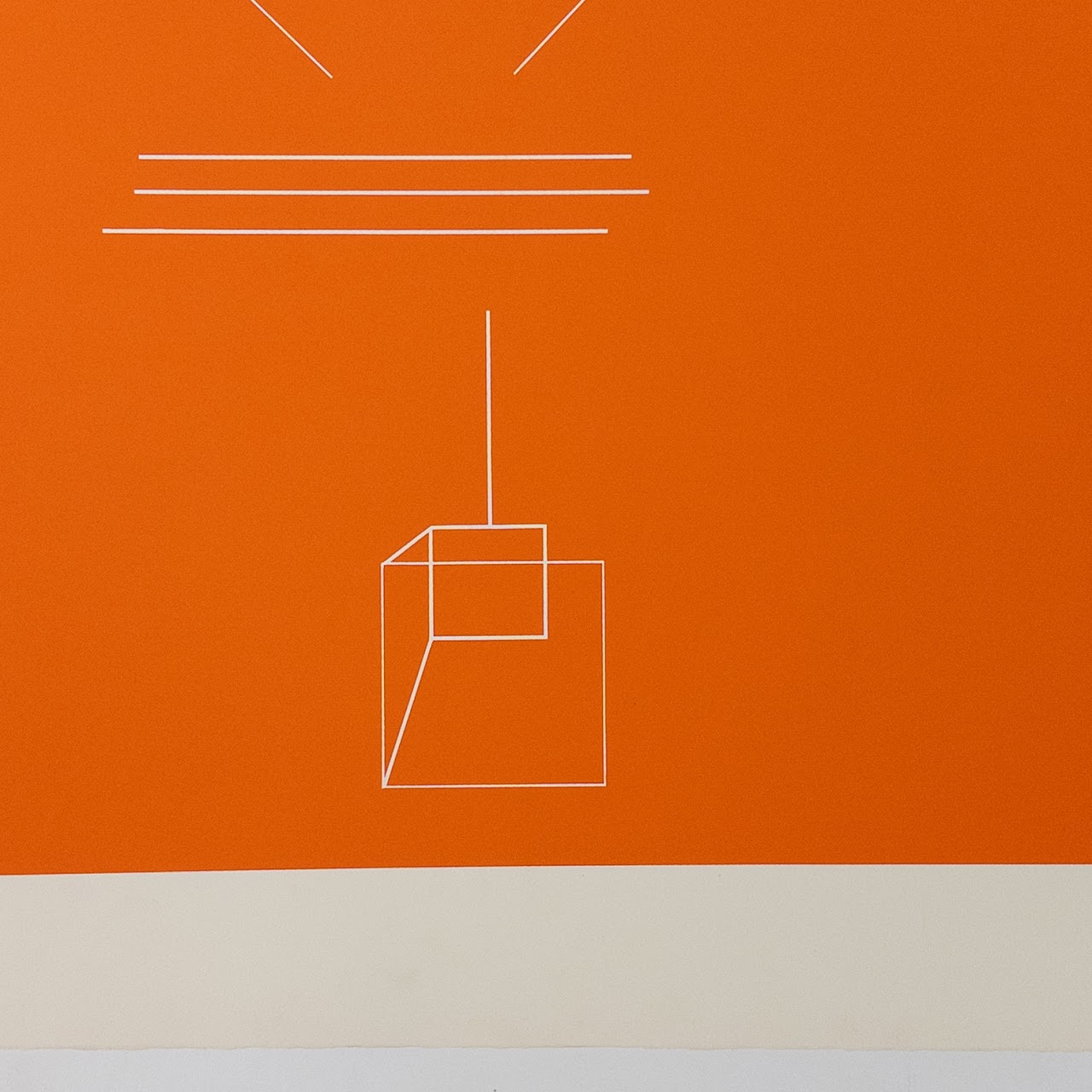 Signed Geometric Study Lithograph