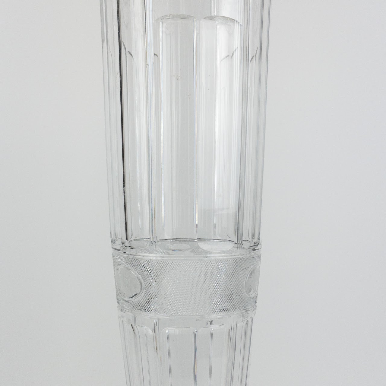 Cut Crystal Vintage 25" Flower Vase